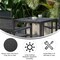 Flash Furniture 5PC Black Table and Chairs with Poly Resin Finish SB-A268C4-T-BK-GG - alternate 8